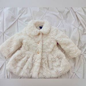 Calvin Klein faux fur coat